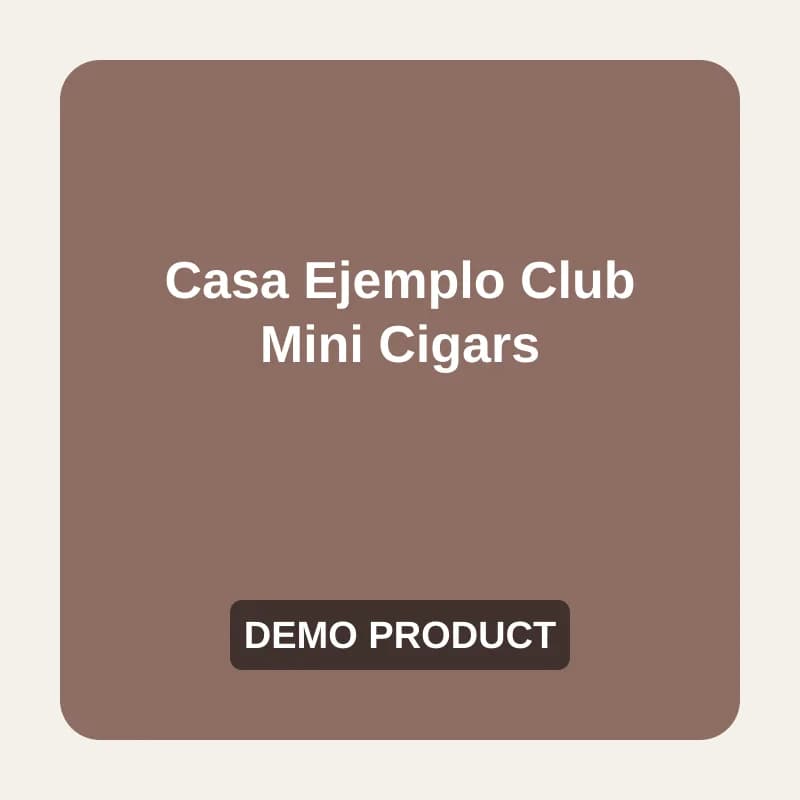 Casa Ejemplo Club Mini Cigars (Demo) — demo placeholder image