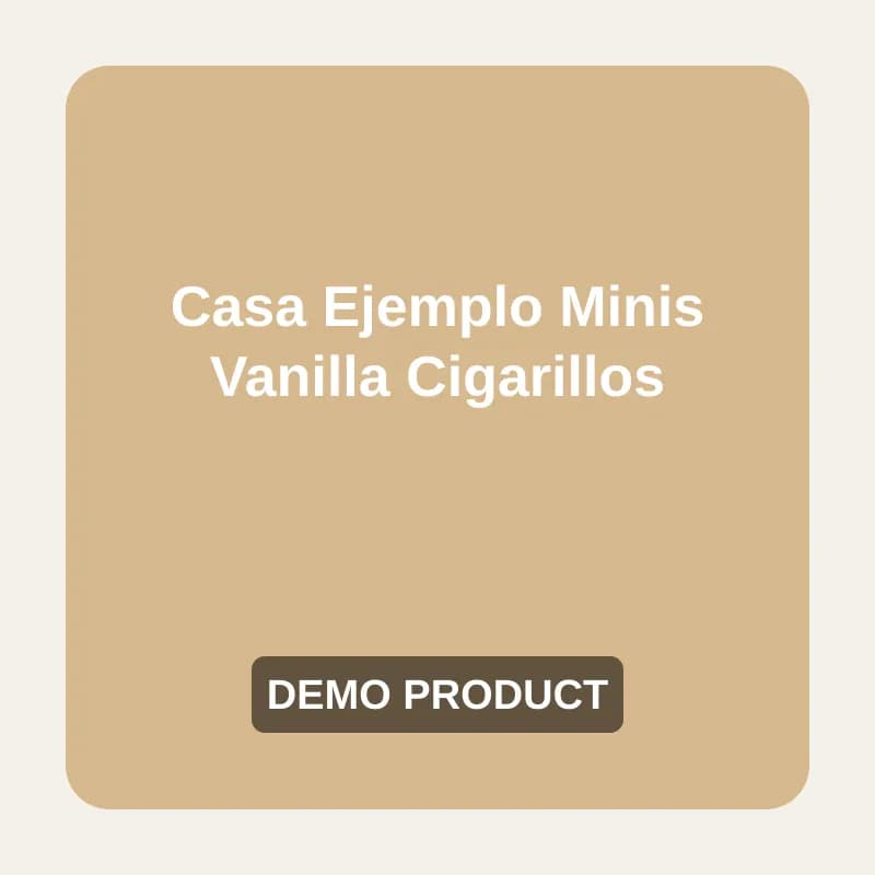 Casa Ejemplo Minis Vanilla Cigarillos (Demo) — demo placeholder image