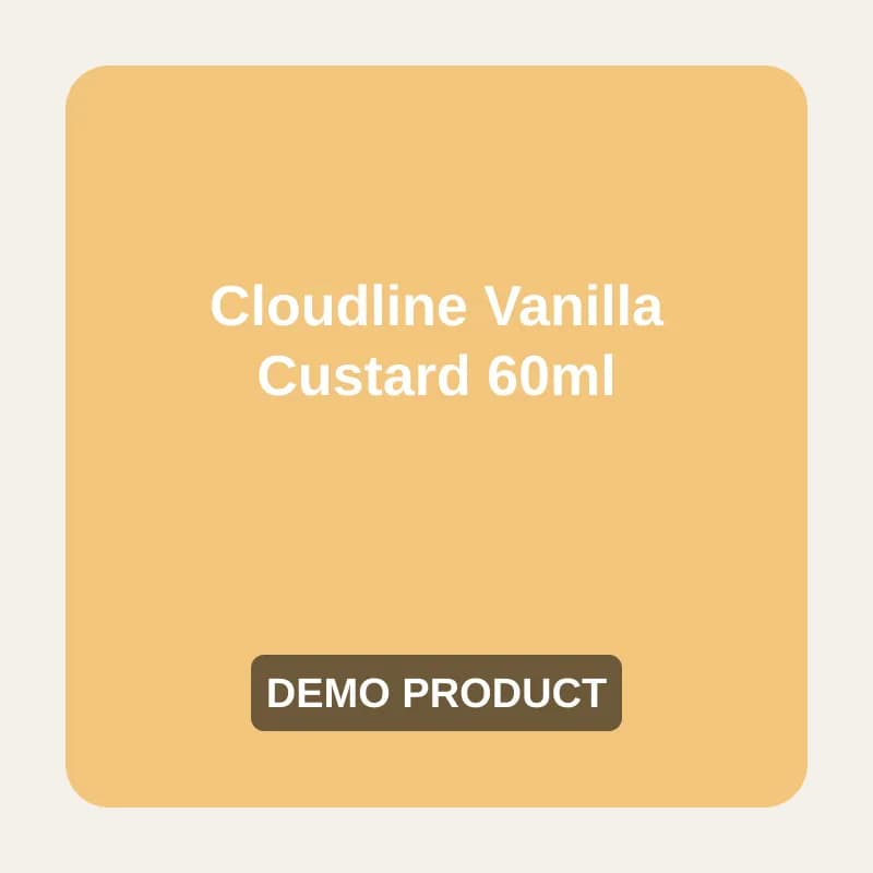 Cloudline Vanilla Custard 60ml (Demo) — demo placeholder image
