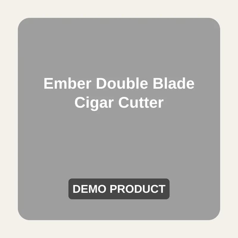 Ember Double Blade Cigar Cutter (Demo) — demo placeholder image
