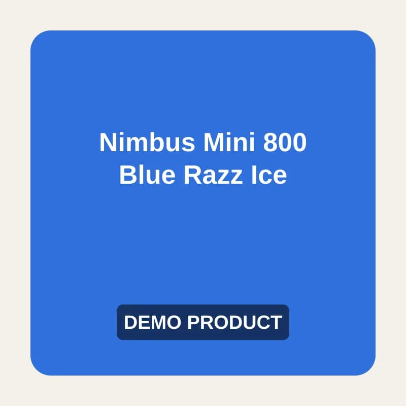 Nimbus Mini 800 Blue Razz Ice (Demo) — demo placeholder image