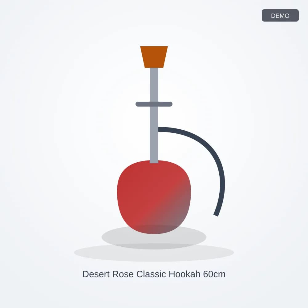 Desert Rose Classic Hookah 60cm (Demo) product image